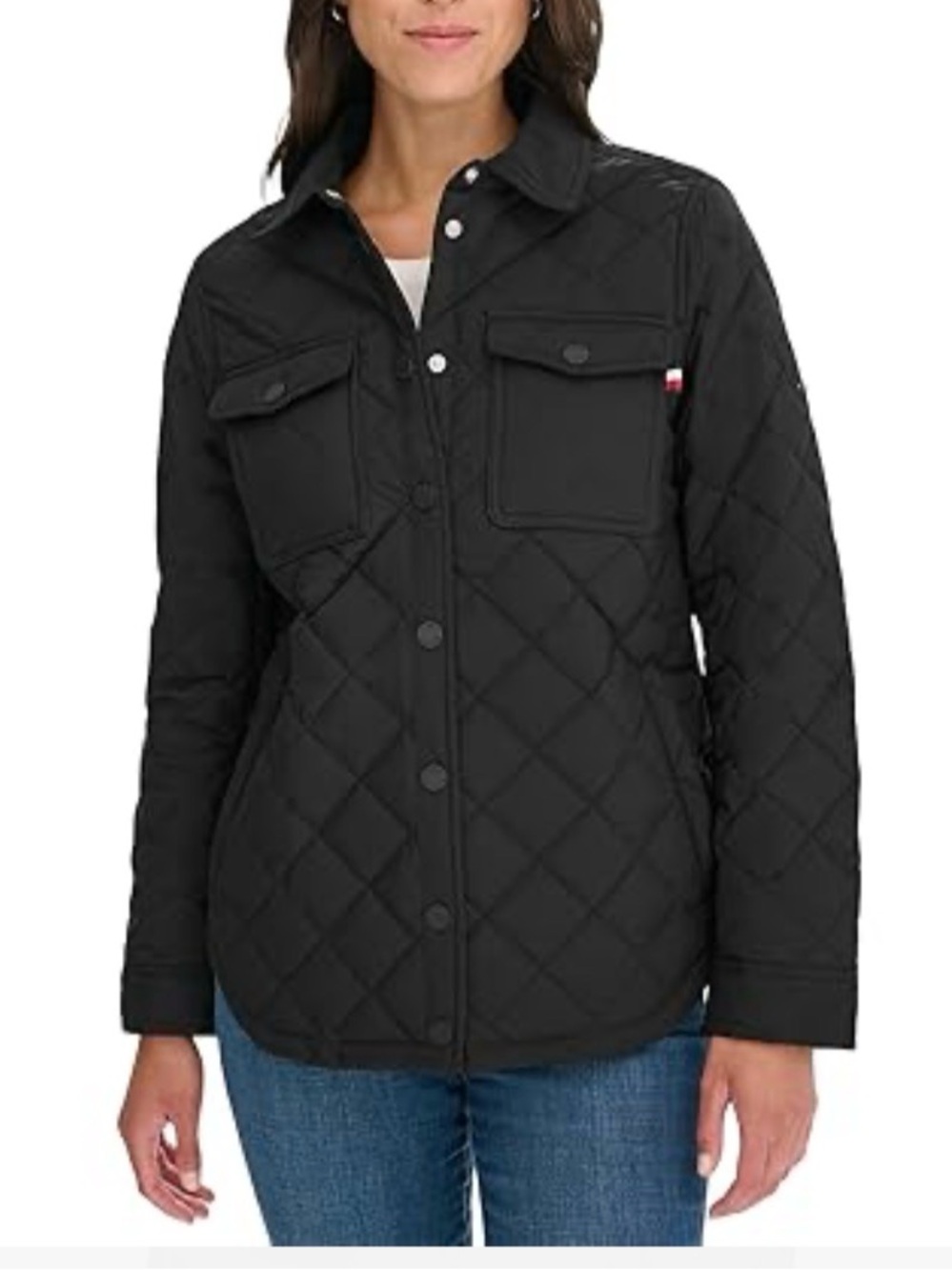 Tommy Hilfiger Black Quilted Puffer Jacket